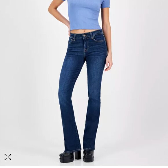 7 for all mankind the skinny bootcut blue jeans 27 - Picture 7 of 7